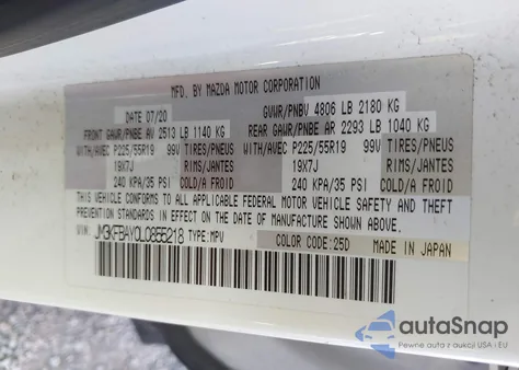 2020 Mazda Cx-5 Grand Touring Reserve from USA, damaged, VIN JM3KFBAY0L0855218